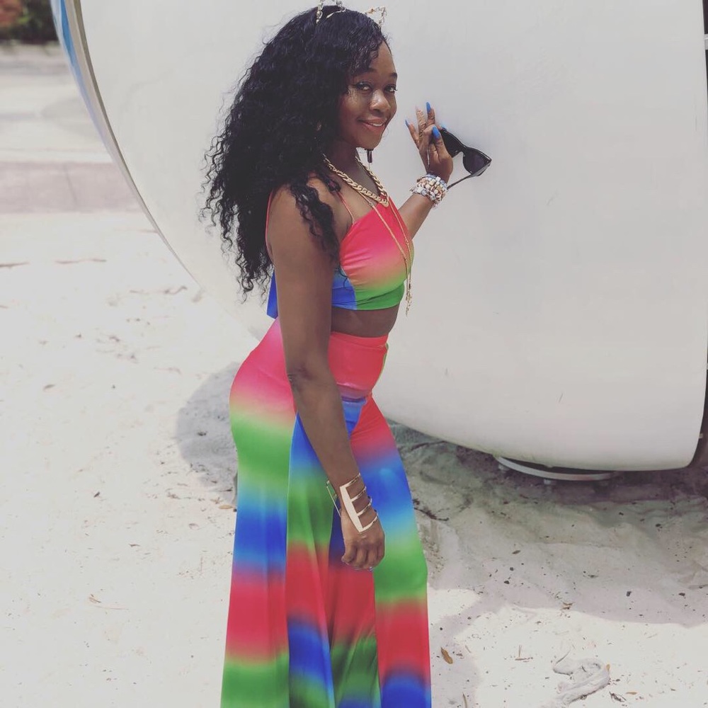 Fashion Nova Colorful matching set